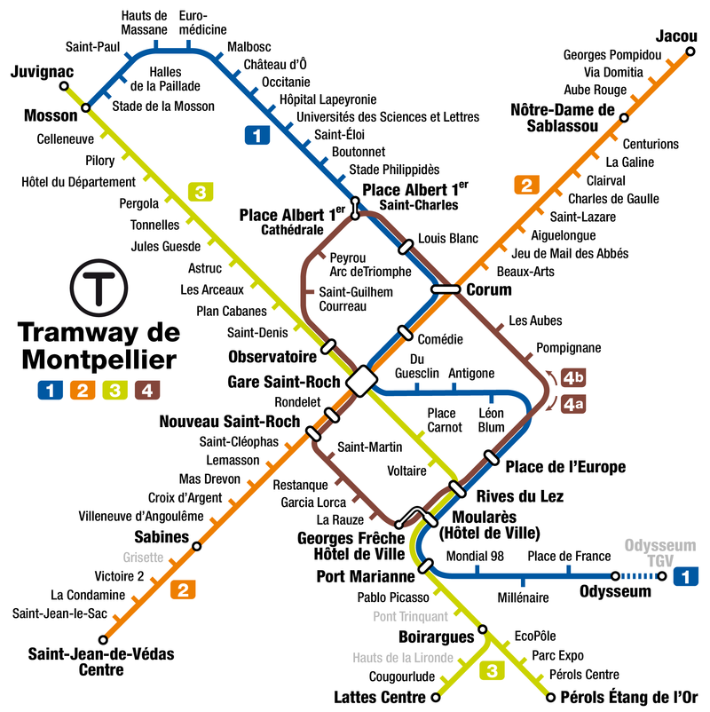 Montpellier_tramway_map